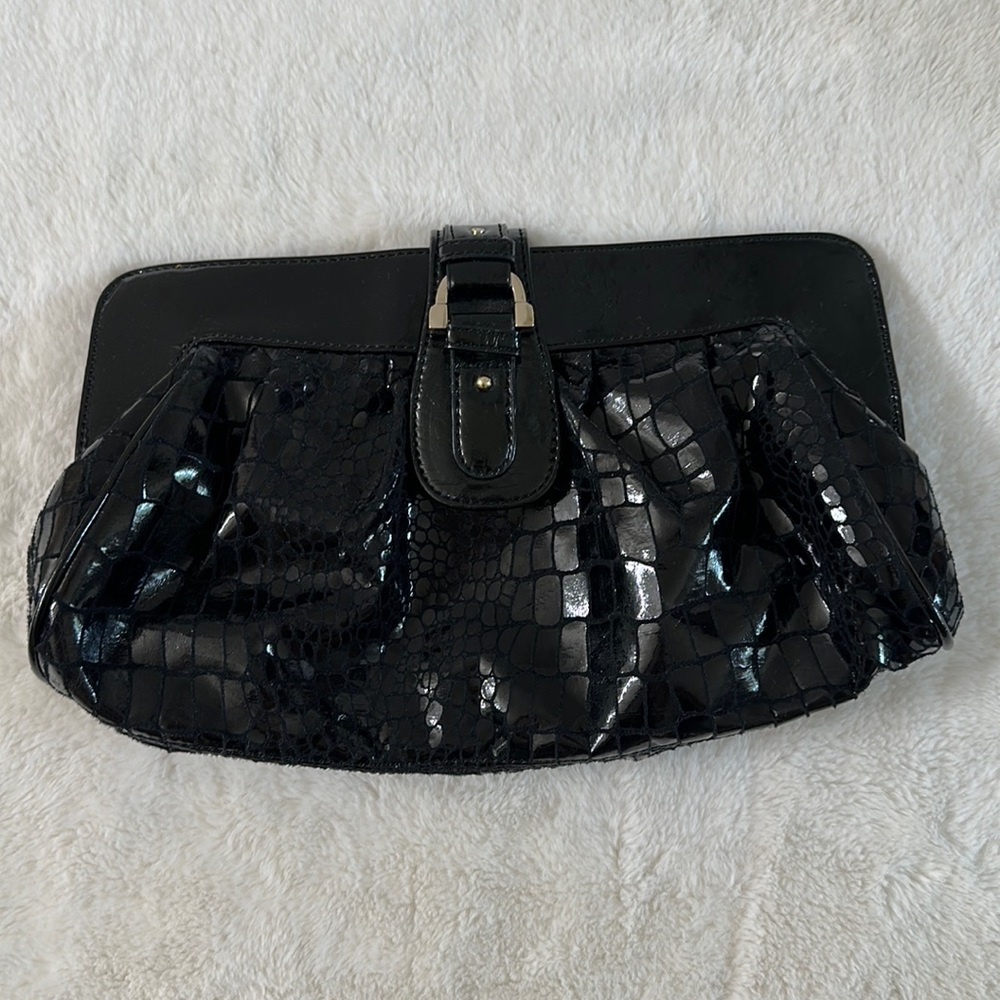 Liz Claiborne Black evening clutch
